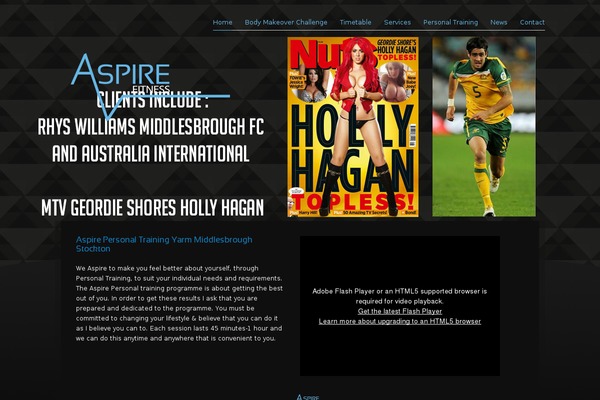 Aspire theme site design template sample