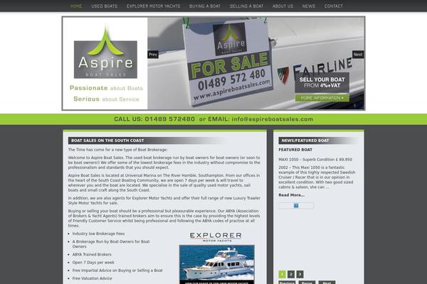 Aspire theme site design template sample