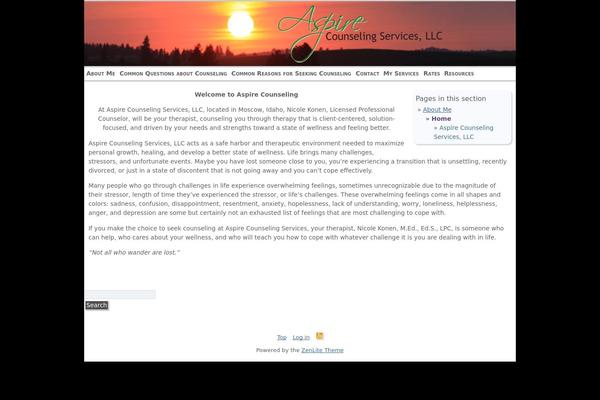 ZenLite theme site design template sample