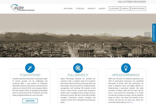 Aspire theme site design template sample