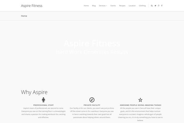 aspirefitness.ca site used Camyno