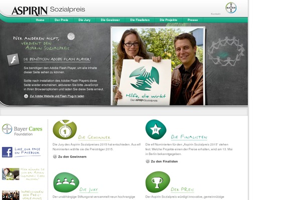 aspirin-sozialpreis.de site used Social