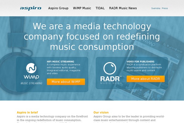 aspiro theme websites examples
