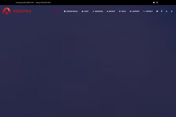 Aku theme site design template sample