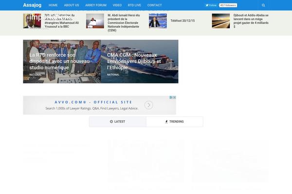 NewsPaper theme site design template sample