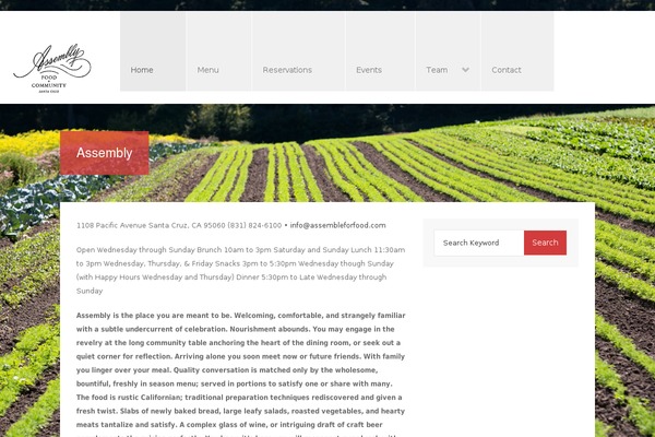 Arch theme site design template sample