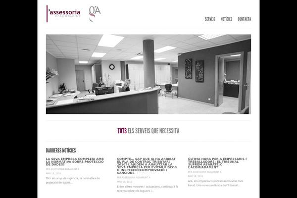 Purity theme site design template sample