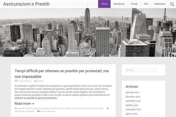 Radiate theme site design template sample