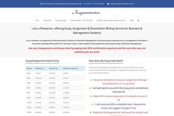 assignmentwriters.com site used Total