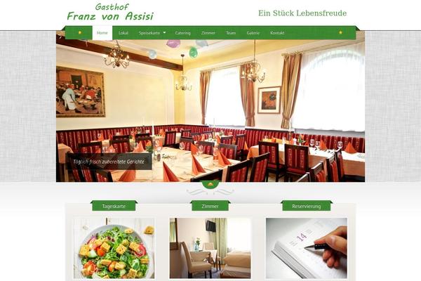 The Restaurant theme site design template sample