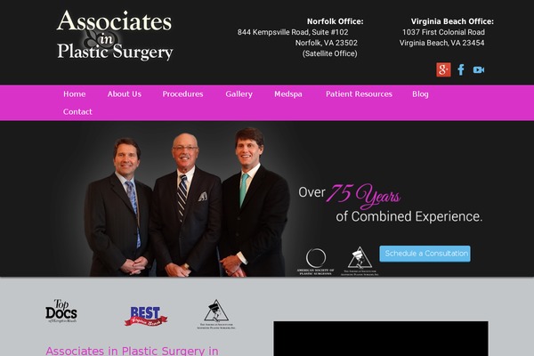 associatesplasticsurgery.com site used Vba