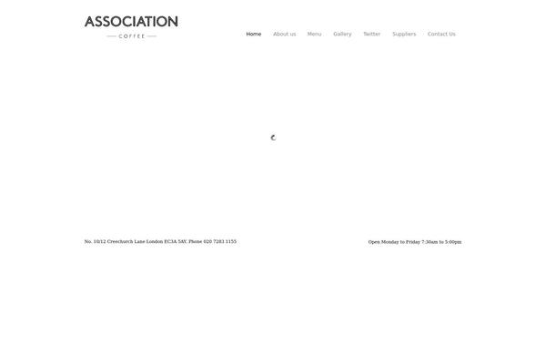 associationcoffee.com site used Sparky