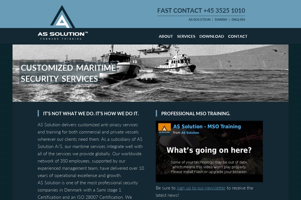 assolutionmaritime.com site used Assolution