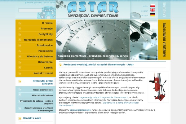 astar-narzedzia.pl site used Astar