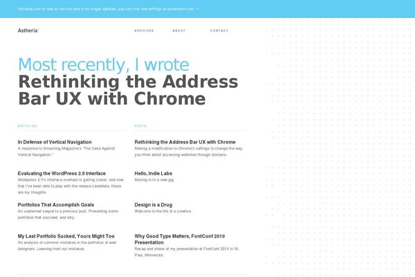 astheria.com site used Astheria_v2