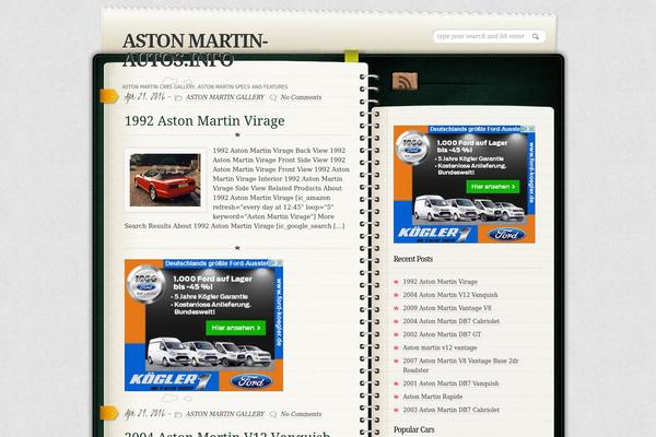 Diary theme site design template sample