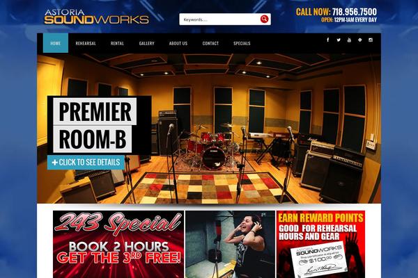 IronBand theme site design template sample