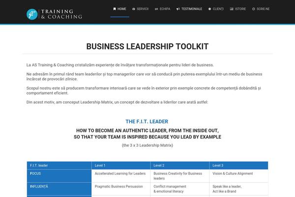 Onepage theme site design template sample