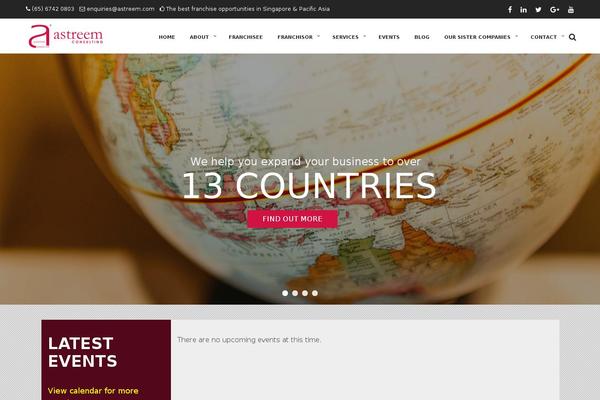 Shopkeeper Child theme site design template sample