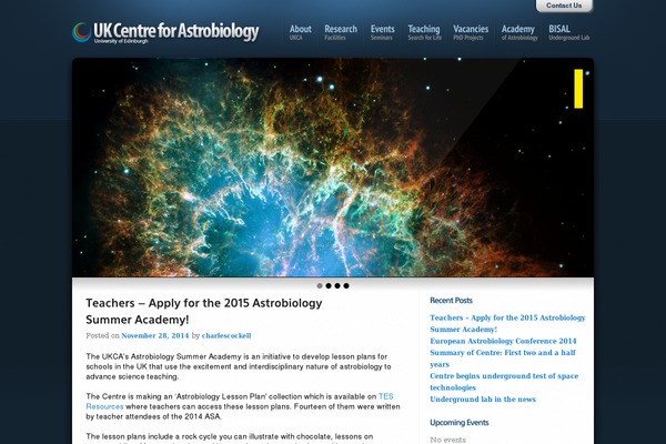 astrobiology.ac.uk site used Ukcfa