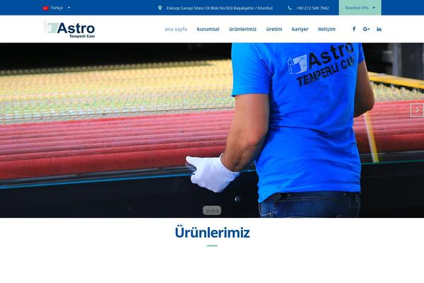 Astro theme site design template sample
