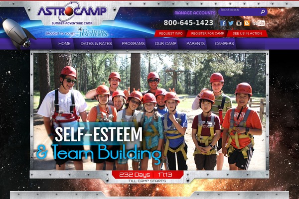 astrocampsummer.org site used Astrocamp