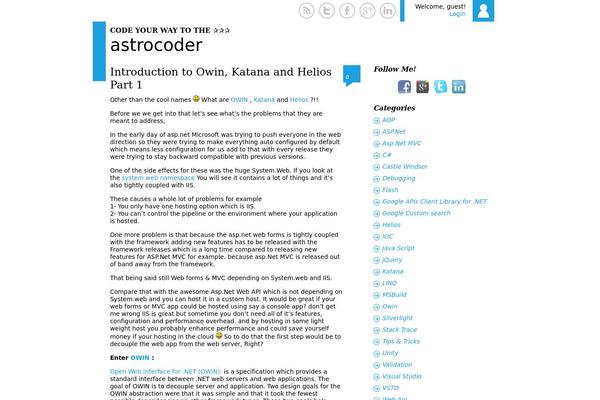 astrocoder.com site used Metro-master