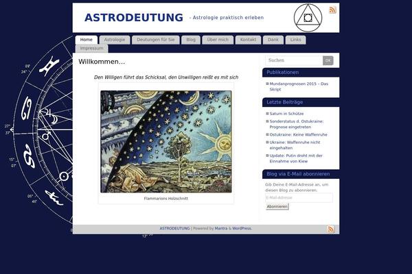 Mantra theme site design template sample