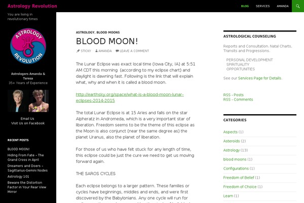 Twenty Fourteen theme site design template sample