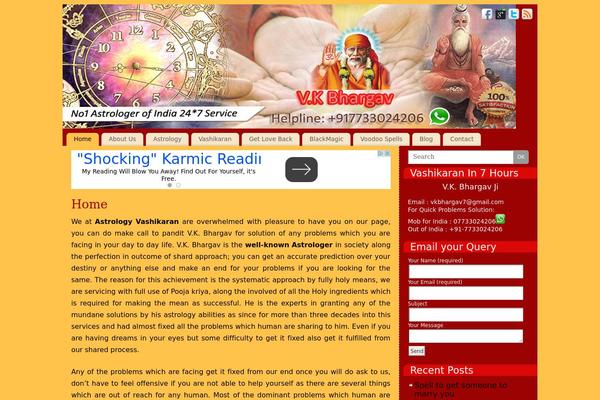 Chocolat theme site design template sample