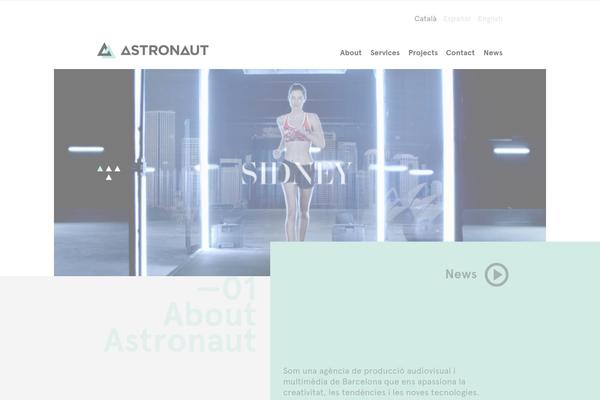 astronaut theme websites examples
