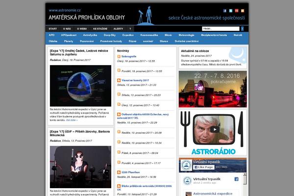 astronomie.cz site used Revolution Magazine