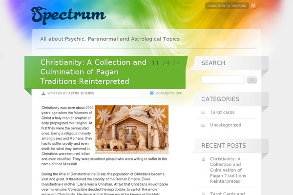 Spectrum theme site design template sample