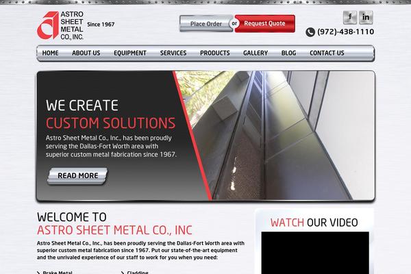 Astro theme site design template sample