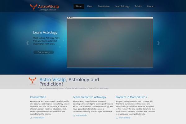 Polar theme site design template sample