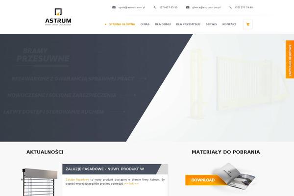 Astrum theme site design template sample