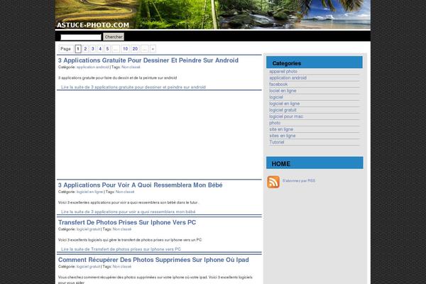 Photo theme site design template sample