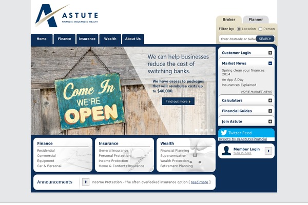 astutefinancial.com.au site used Astutefinancial
