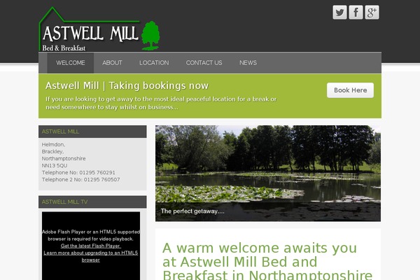 astwell-mill.co.uk site used Freshpro