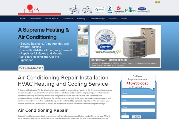 asupremeheatair.com site used Bigbusiness