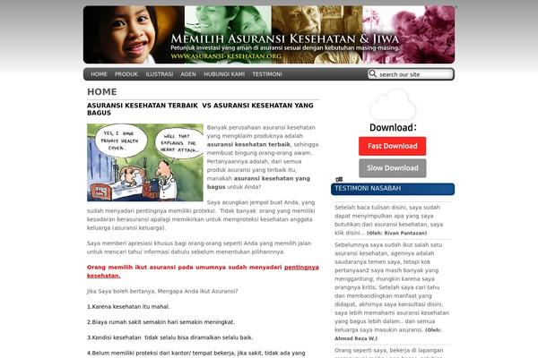 New Balance of Blue theme site design template sample