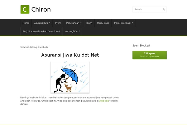 Chiron theme site design template sample