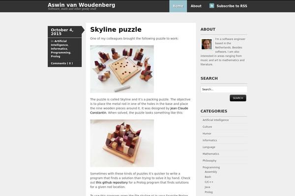 Skeptical theme site design template sample