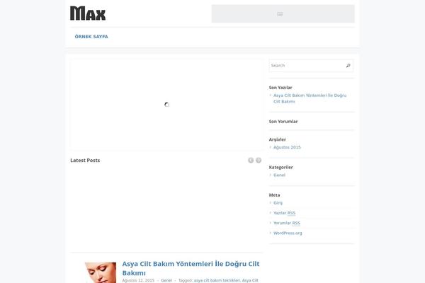 Max Magazine theme site design template sample