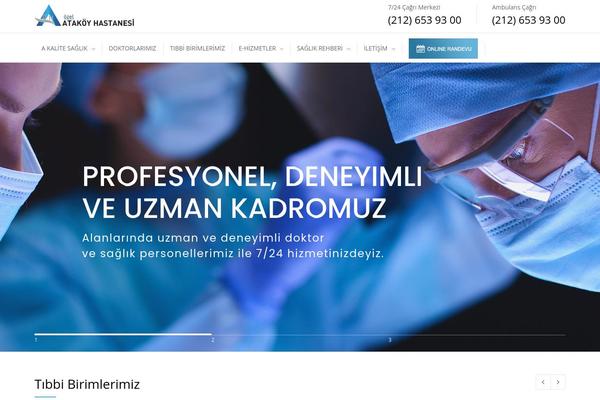 Medicenter-child theme site design template sample