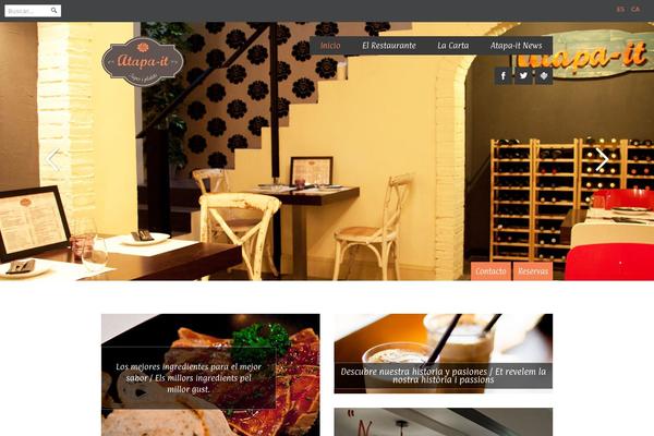 Forked theme site design template sample
