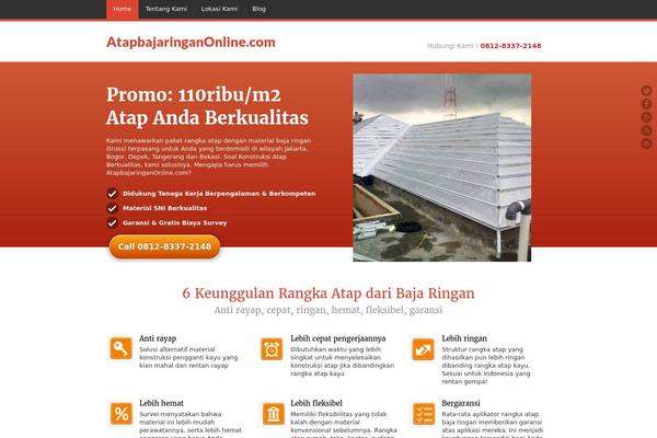 JustLanded theme site design template sample