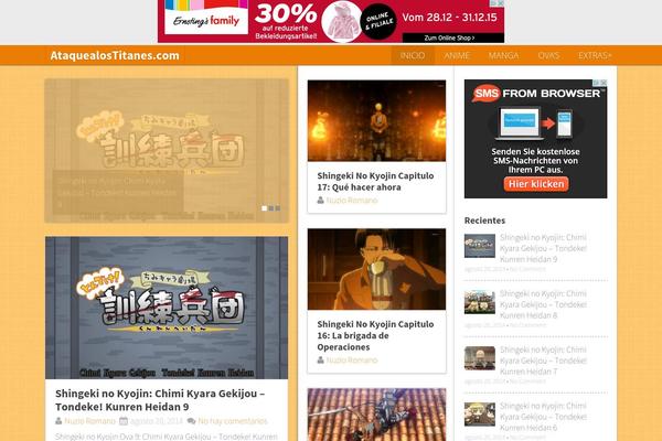 Jin theme site design template sample