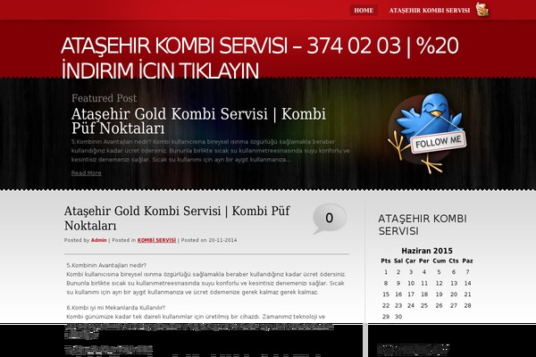 atasehirkombiservisi.info site used RedTime