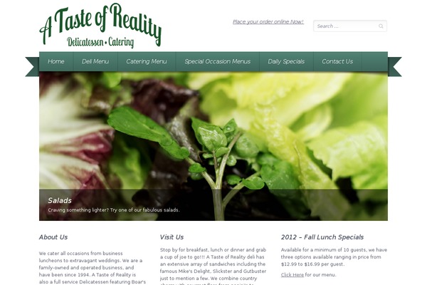 Gusteau theme site design template sample